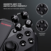 GameSir G4 Pro przełącznik Bluetooth kontroler gier bezprzewodowy Gamepad do przełącznika Nintendo/Android/iPhone / PC magnetyczny ABXY 3